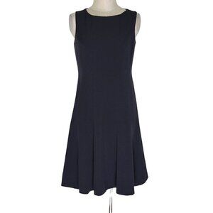 Evan Picone Black Label Swing Dress Size 4 Sleeveless Lined Hidden Back Zipper